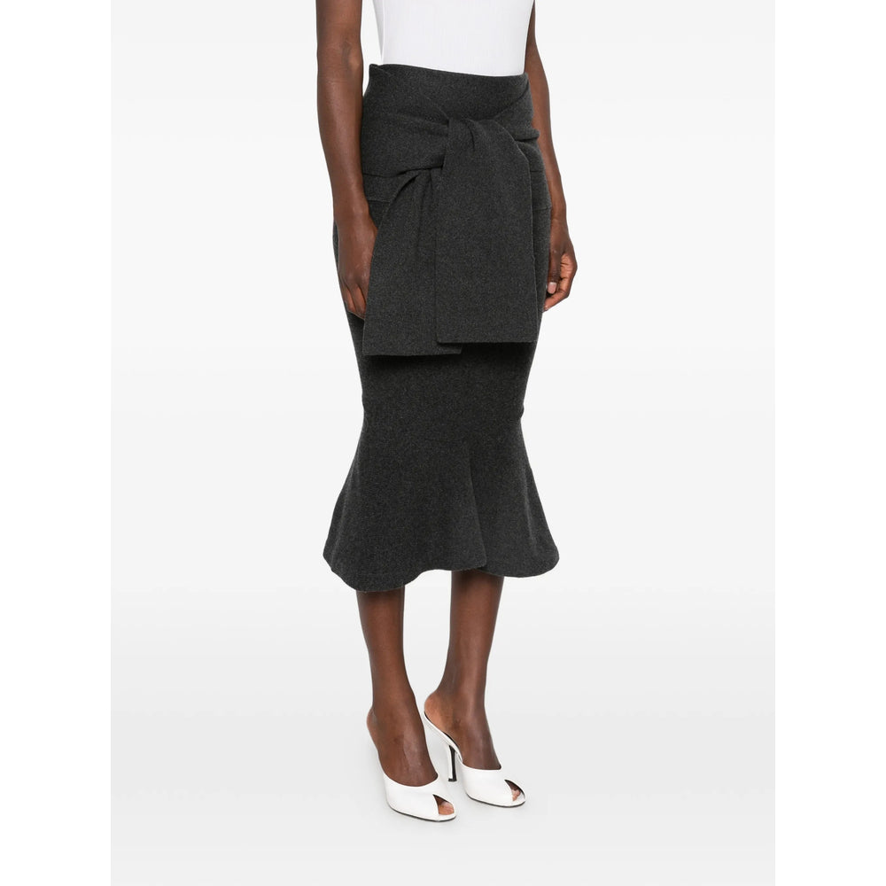 Jacquemus Grey Skirts - High-Waisted Skirts Women JACQUEMUS