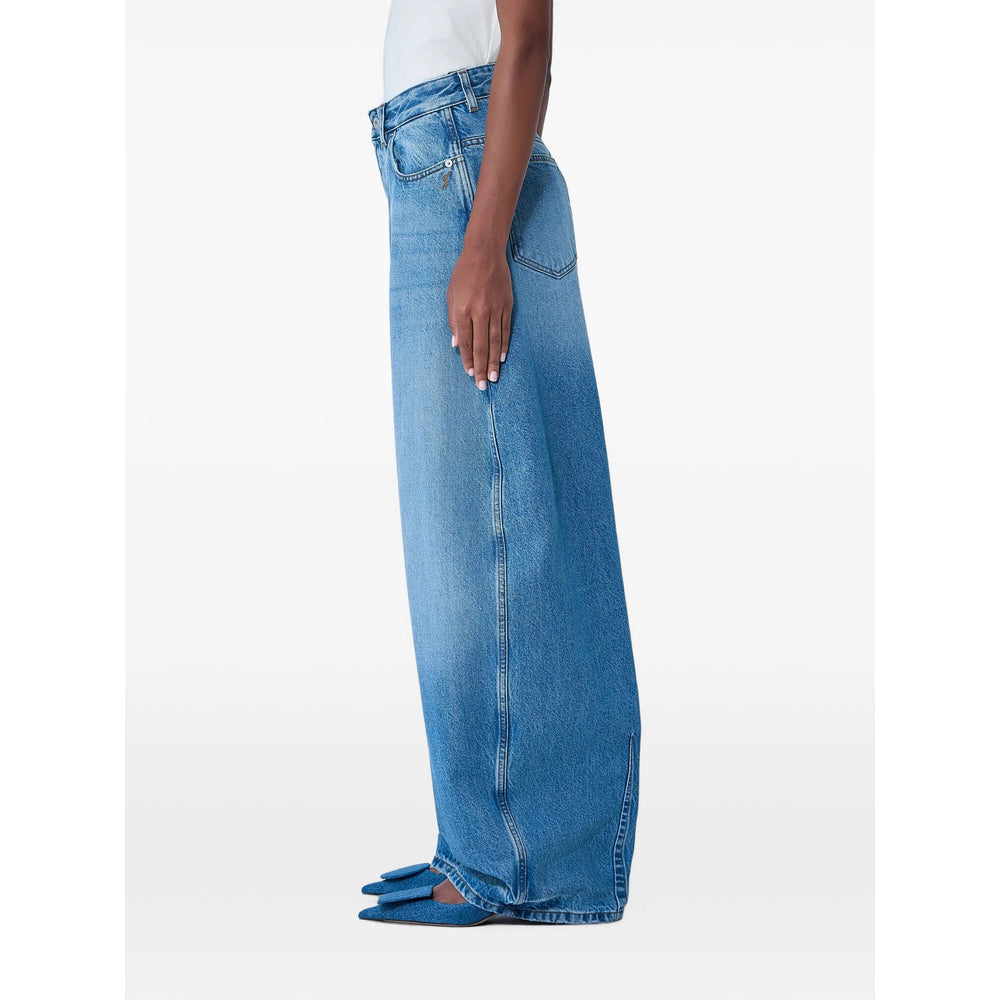Jacquemus Blue Denim - Wide-Leg Jeans Women JACQUEMUS