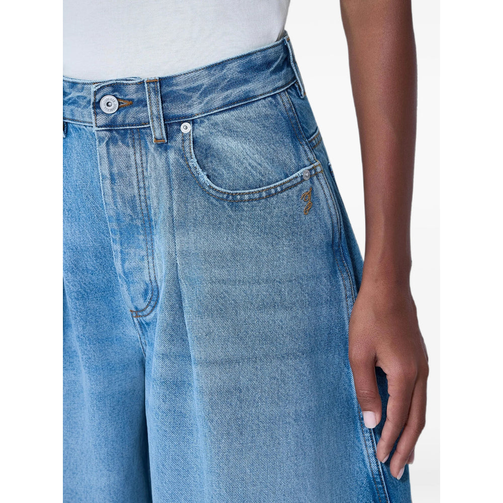 Jacquemus Blue Denim - Wide-Leg Jeans Women JACQUEMUS