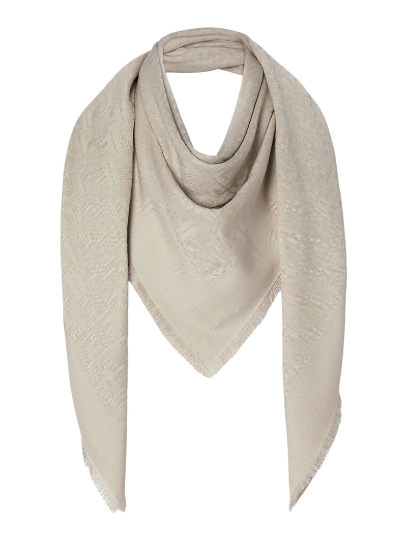Fendi Women Wool, Silk And Cashmere Shawl FENDI