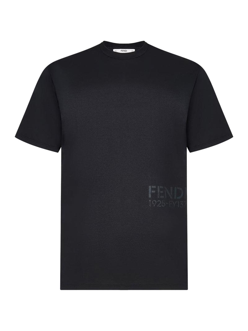 Fendi Men Cotton T-Shirt With Logo FENDI