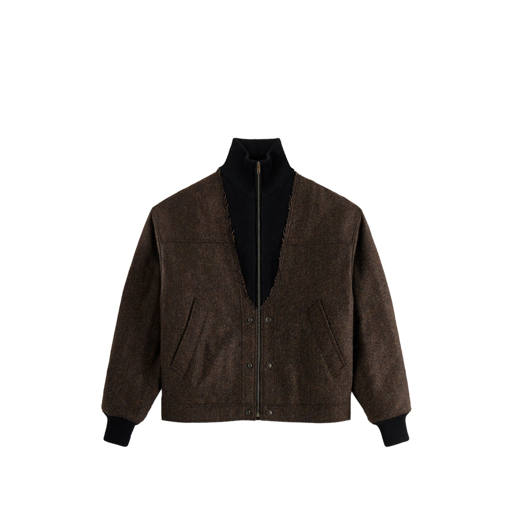 Maison Margiela Brown Jackets - Bomber Jackets Men MAISON MARGIELA