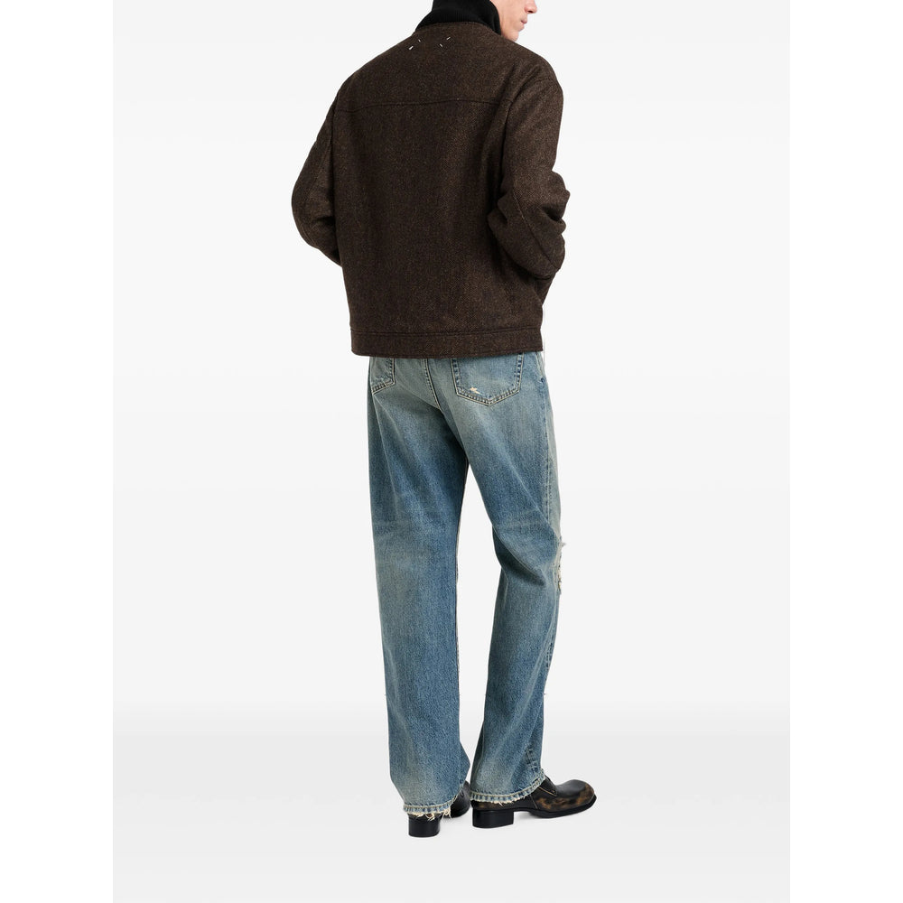 Maison Margiela Brown Jackets - Bomber Jackets Men MAISON MARGIELA