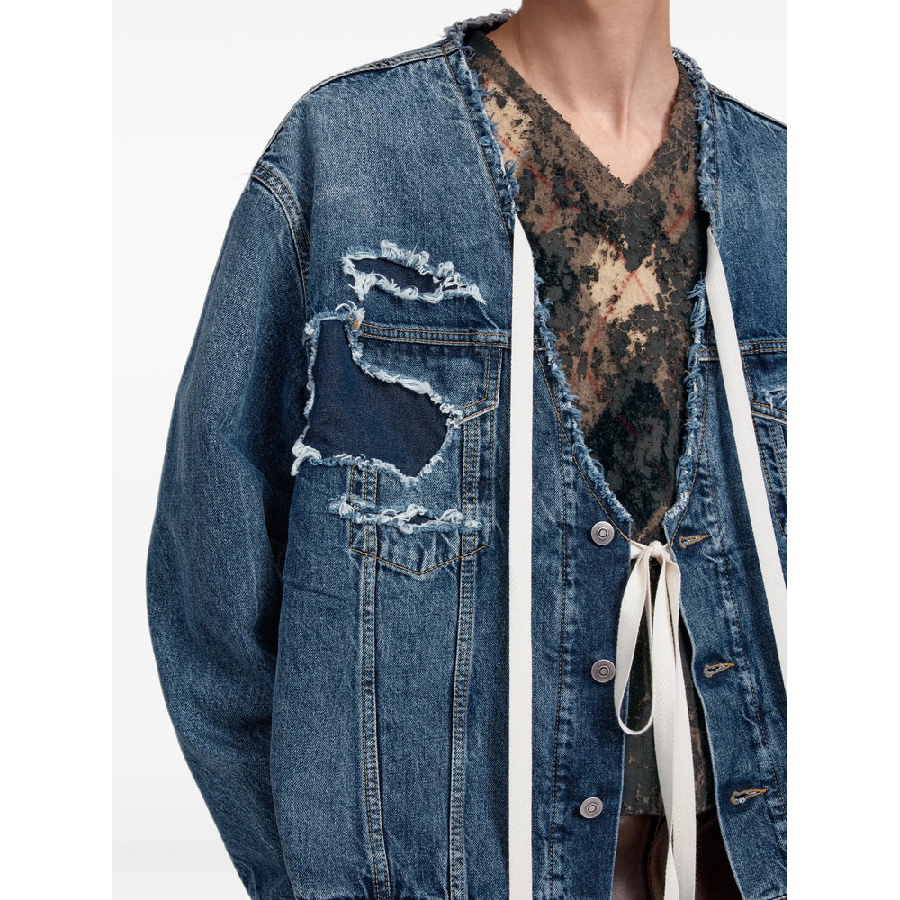 Maison Margiela Blue Jackets - Denim Jackets Men MAISON MARGIELA