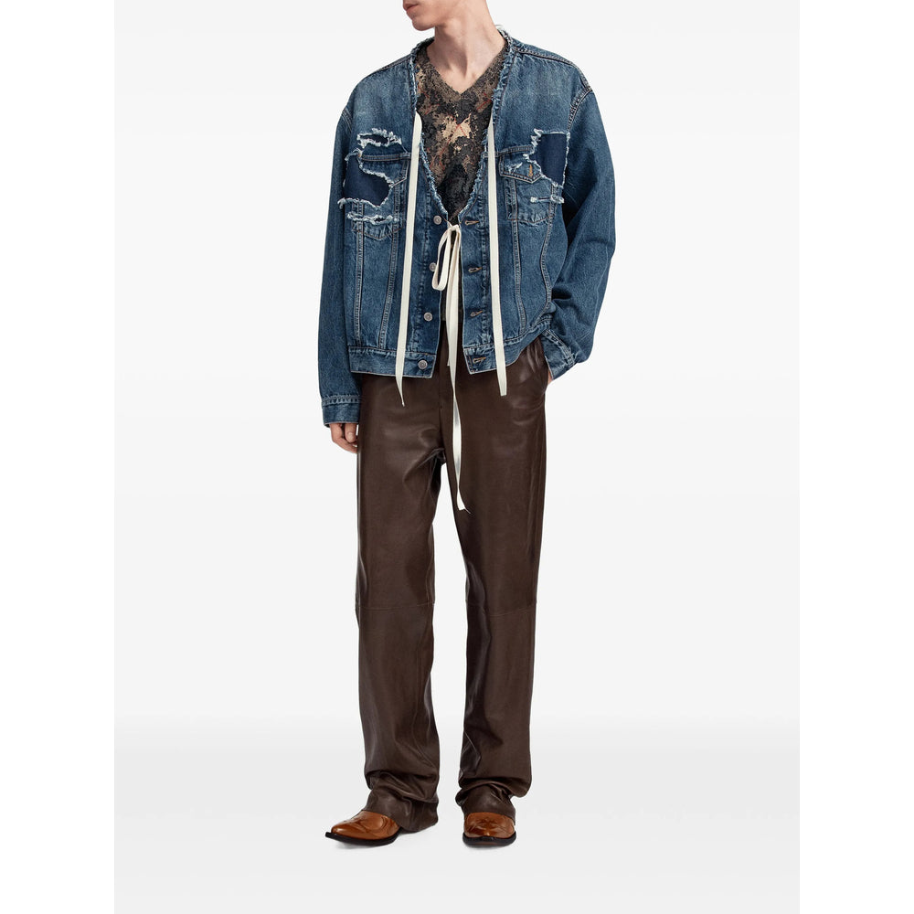Maison Margiela Blue Jackets - Denim Jackets Men MAISON MARGIELA