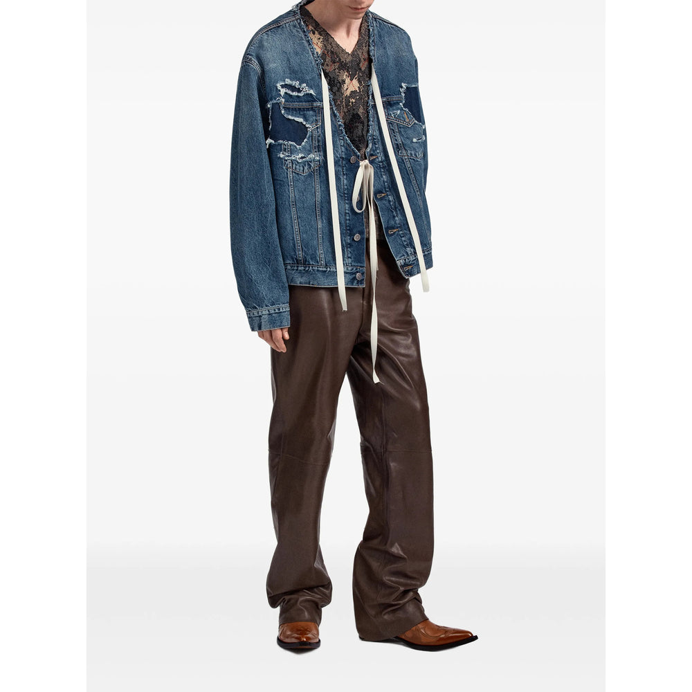 Maison Margiela Blue Jackets - Denim Jackets Men MAISON MARGIELA