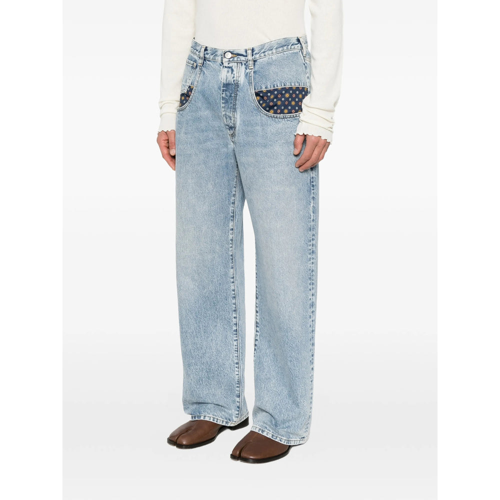 Maison Margiela Blue Denim - Regular & Straight-Leg Jeans Men MAISON MARGIELA