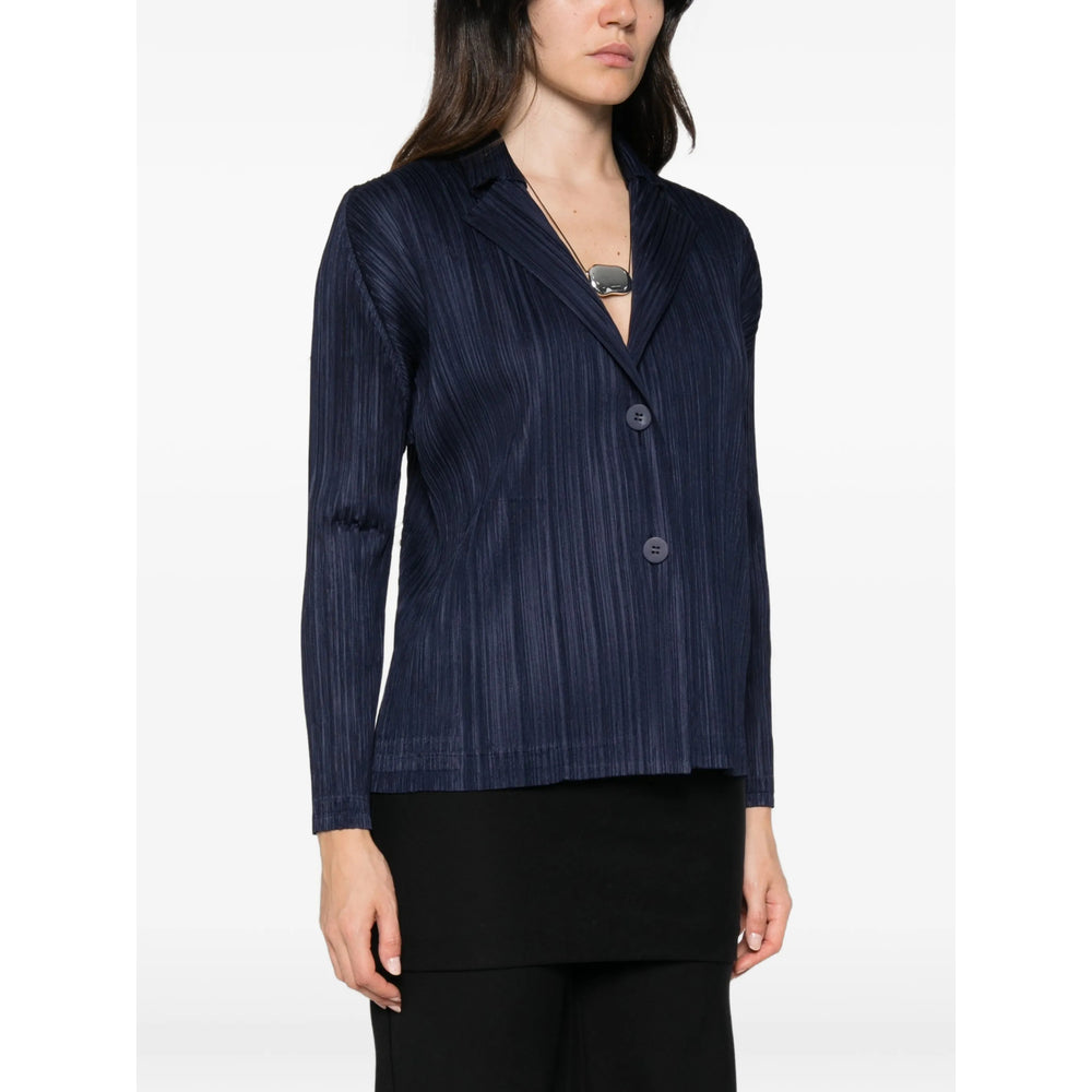 Pleats Please Issey Miyake Blue Jackets - Blazers Women PLEATS PLEASE ISSEY MIYAKE