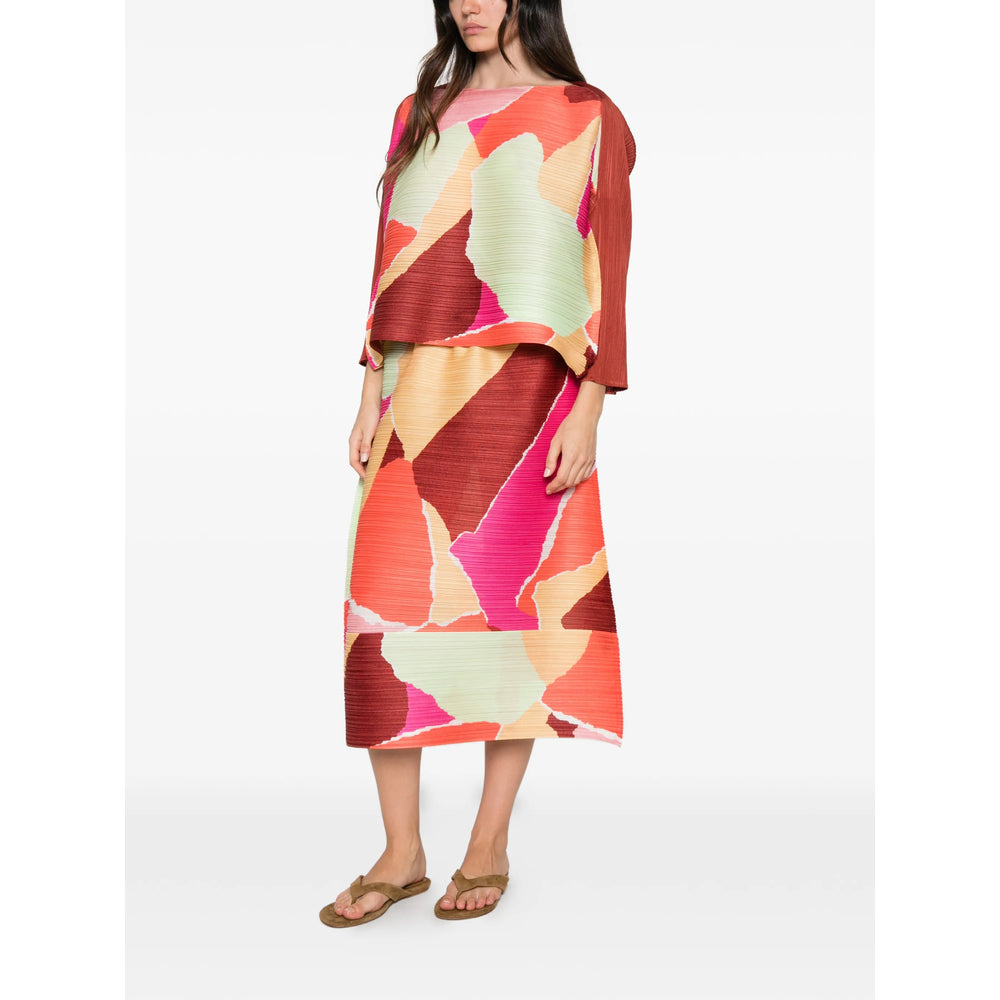 Pleats Please Issey Miyake Orange Skirts - Pleated Skirts Women PLEATS PLEASE ISSEY MIYAKE