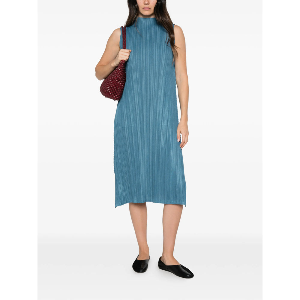 Pleats Please Issey Miyake Blue Dresses - Day Dresses Women