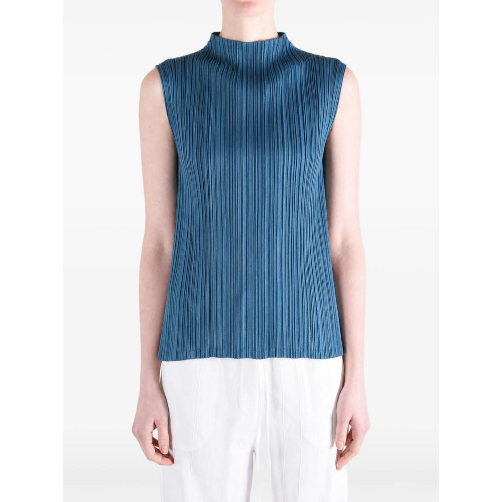 Pleats Please Issey Miyake Blue Tops - Vests & Tank Tops Women PLEATS PLEASE ISSEY MIYAKE