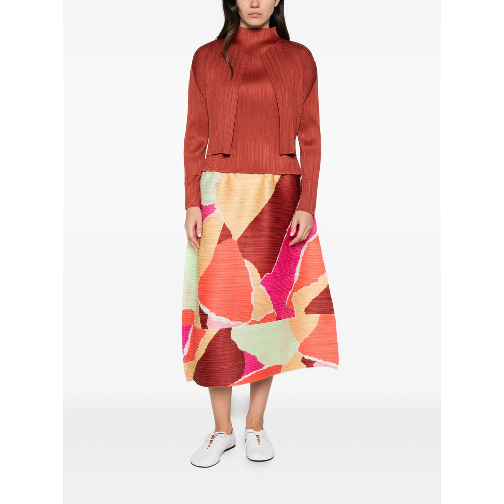 Pleats Please Issey Miyake Brown Jackets - Cropped Jackets Women PLEATS PLEASE ISSEY MIYAKE