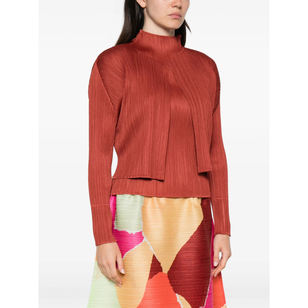 Pleats Please Issey Miyake Brown Jackets - Cropped Jackets Women PLEATS PLEASE ISSEY MIYAKE