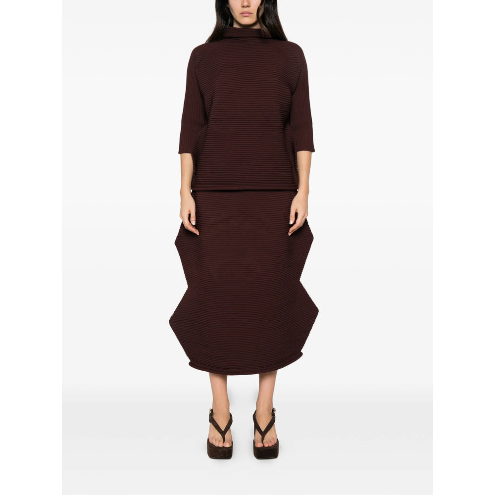 Pleats Please Issey Miyake Brown Skirts - Pleated Skirts Women PLEATS PLEASE ISSEY MIYAKE