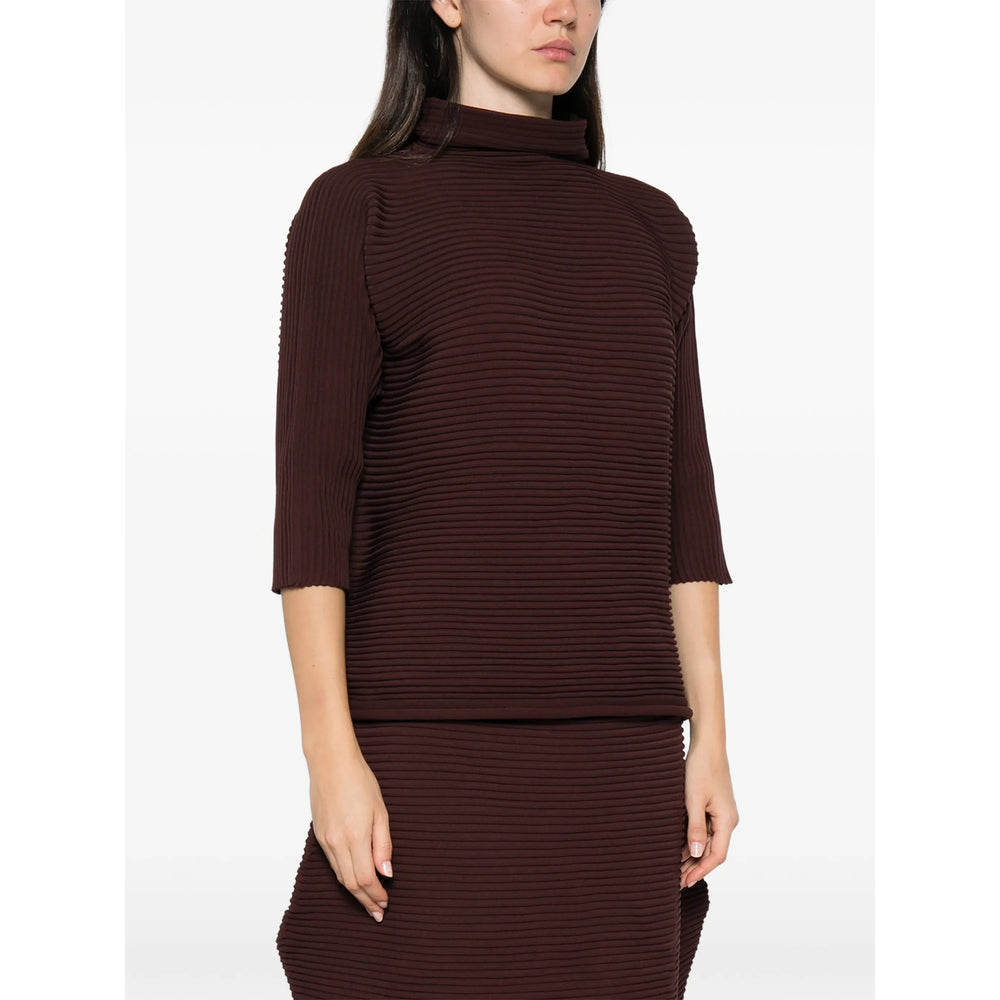 Pleats Please Issey Miyake Brown Tops - Blouses Women PLEATS PLEASE ISSEY MIYAKE