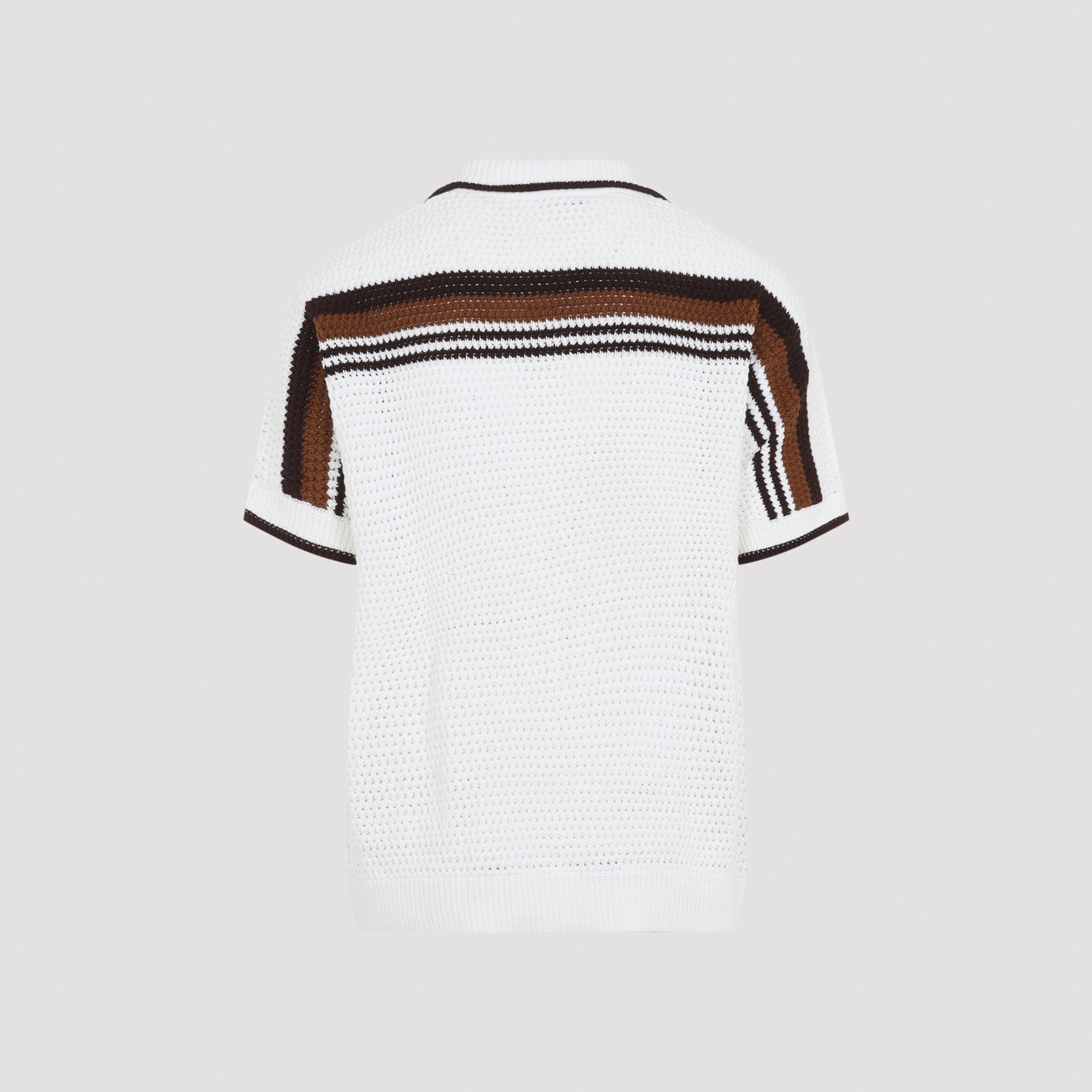 Casablanca Short-Sleeve Crochet Shirt Men CASABLANCA