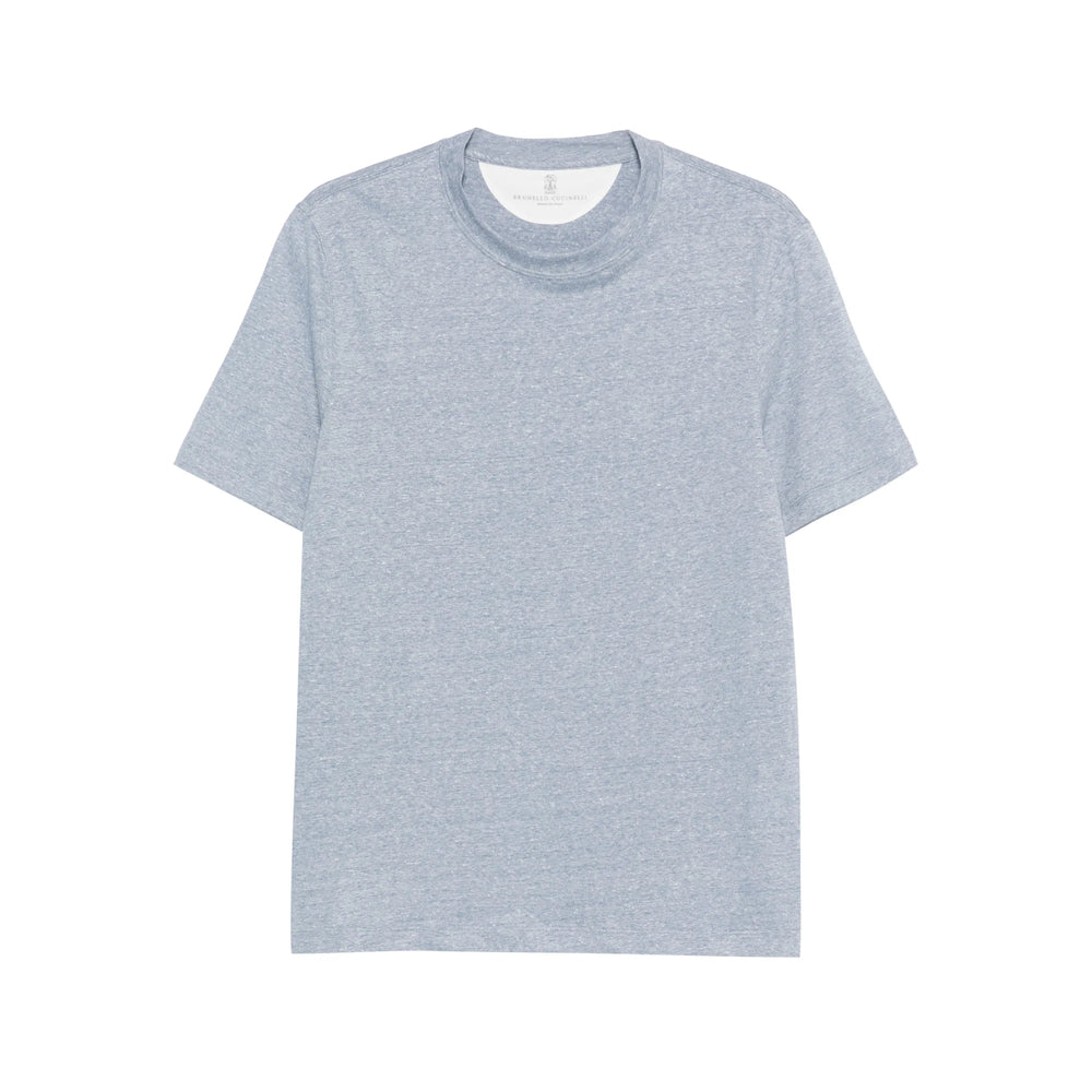 Brunello Cucinelli Blue T-Shirts & Vests - T-Shirts Men BRUNELLO CUCINELLI