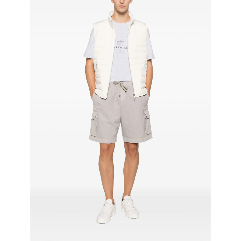 Brunello Cucinelli Grey T-Shirts & Vests - T-Shirts Men BRUNELLO CUCINELLI