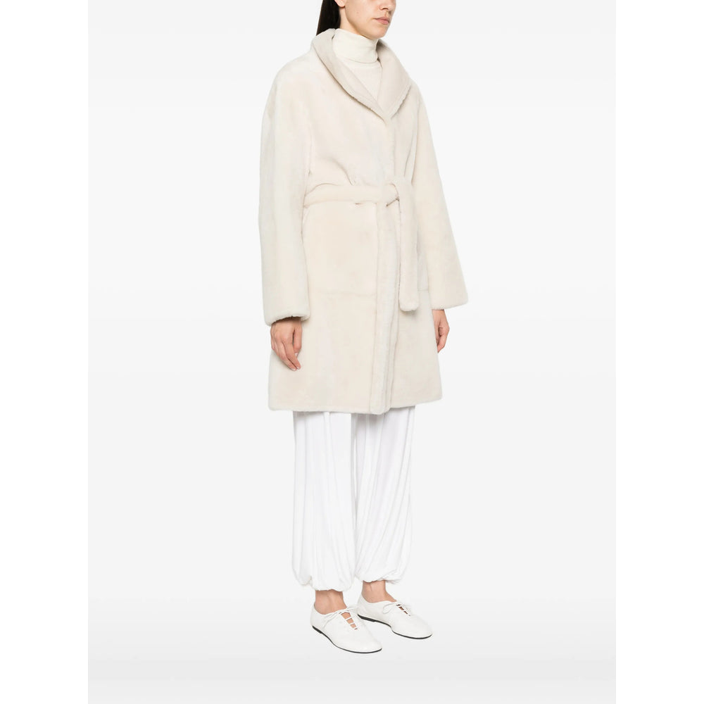 Yves Salomon Neutrals Coats - Faux Fur Coats Women YVES SALOMON