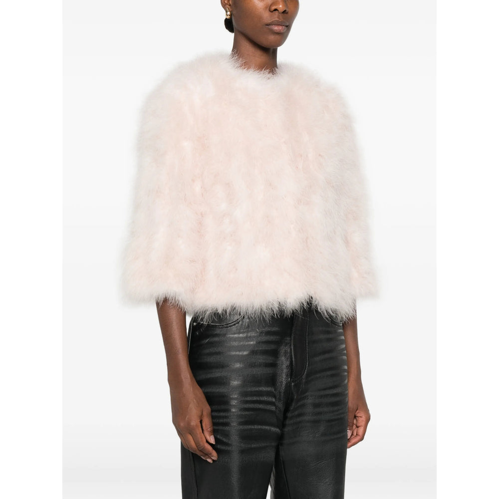 Yves Salomon Pink Jackets - Cropped Jackets Women YVES SALOMON