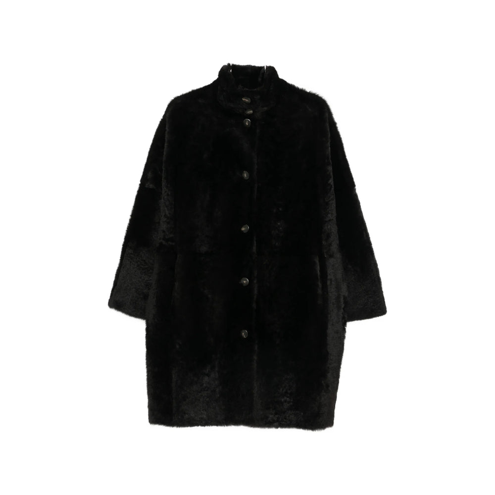 Yves Salomon Black Coats Women YVES SALOMON