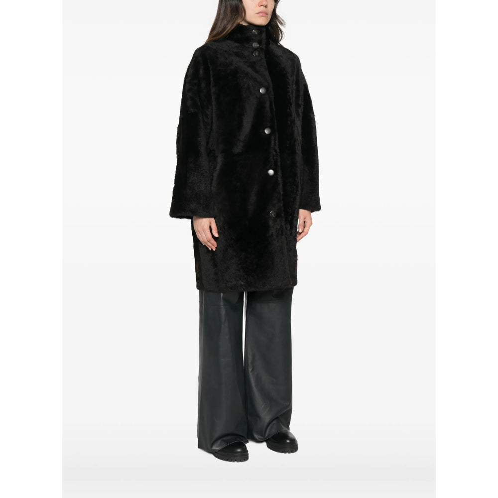Yves Salomon Black Coats Women YVES SALOMON