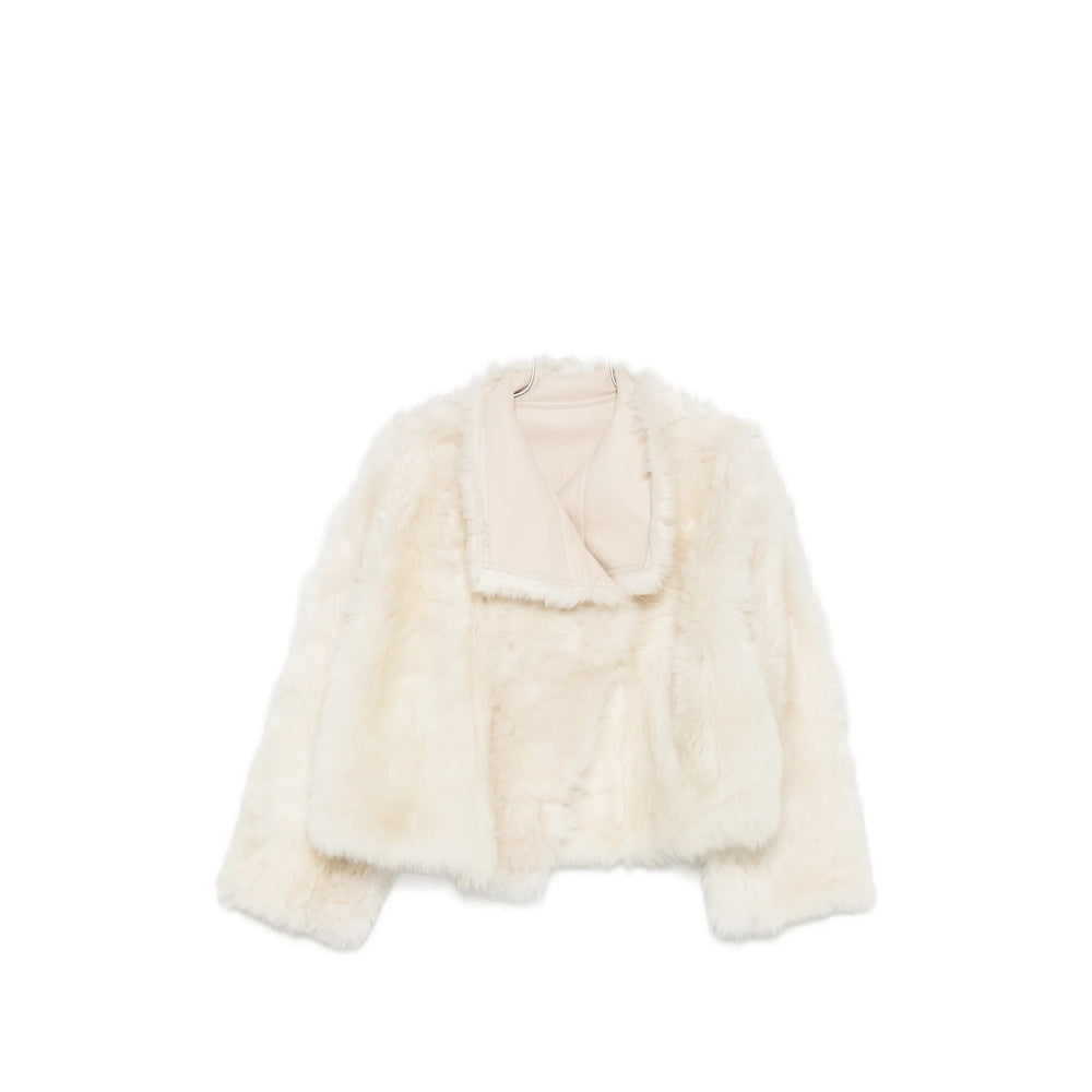 Yves Salomon Neutrals Jackets - Faux Fur & Shearling Jackets Women YVES SALOMON