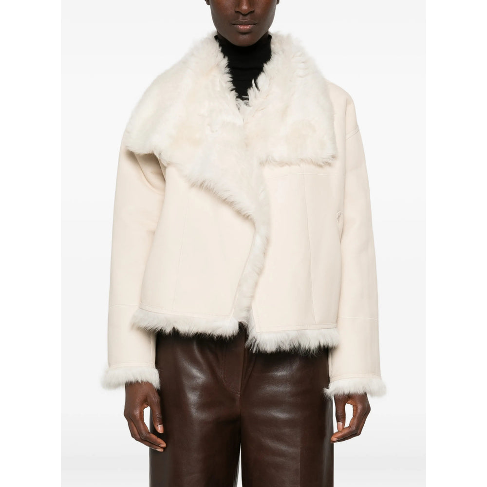 Yves Salomon Neutrals Jackets - Faux Fur & Shearling Jackets Women YVES SALOMON