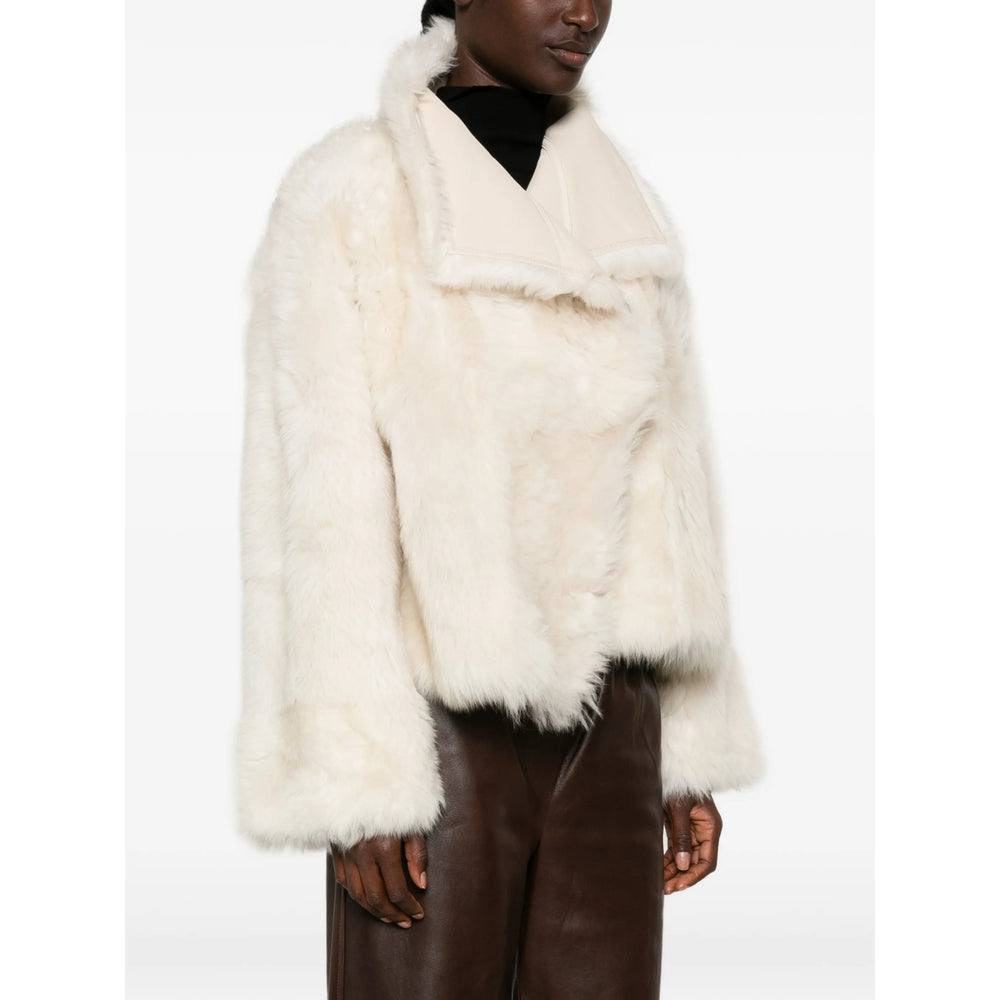 Yves Salomon Neutrals Jackets - Faux Fur & Shearling Jackets Women YVES SALOMON