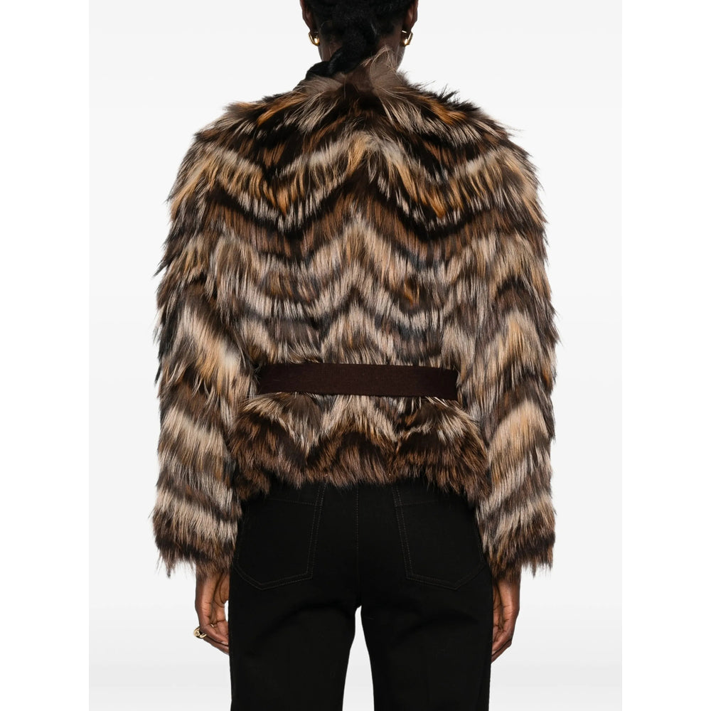 Yves Salomon Brown Coats Women YVES SALOMON