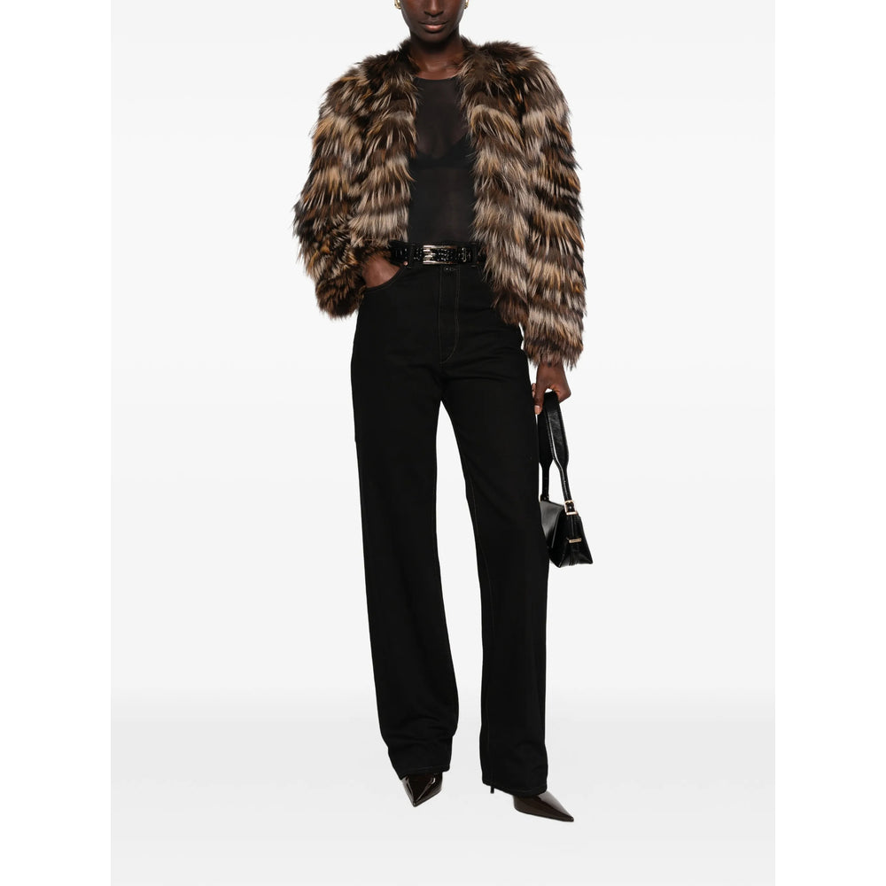 Yves Salomon Brown Coats Women YVES SALOMON
