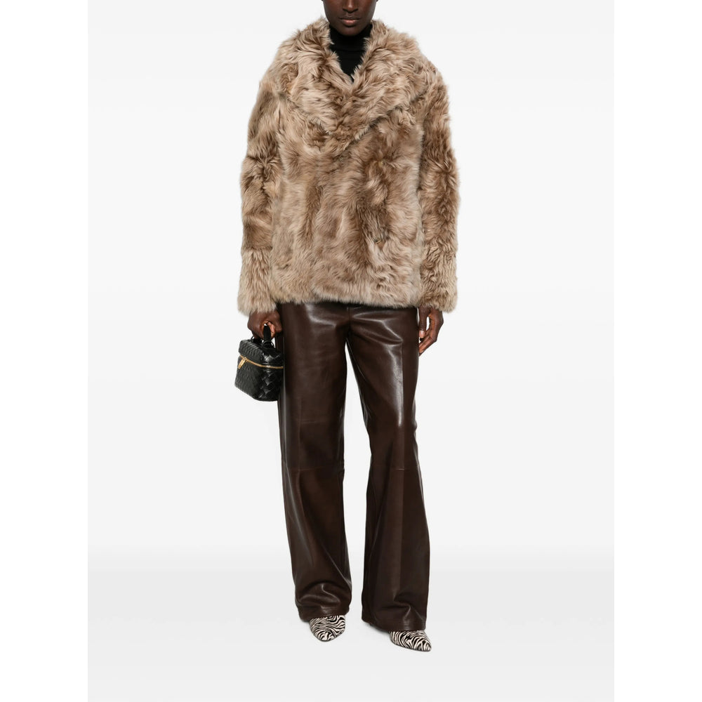 Yves Salomon Neutrals Jackets - Faux Fur & Shearling Jackets Women YVES SALOMON