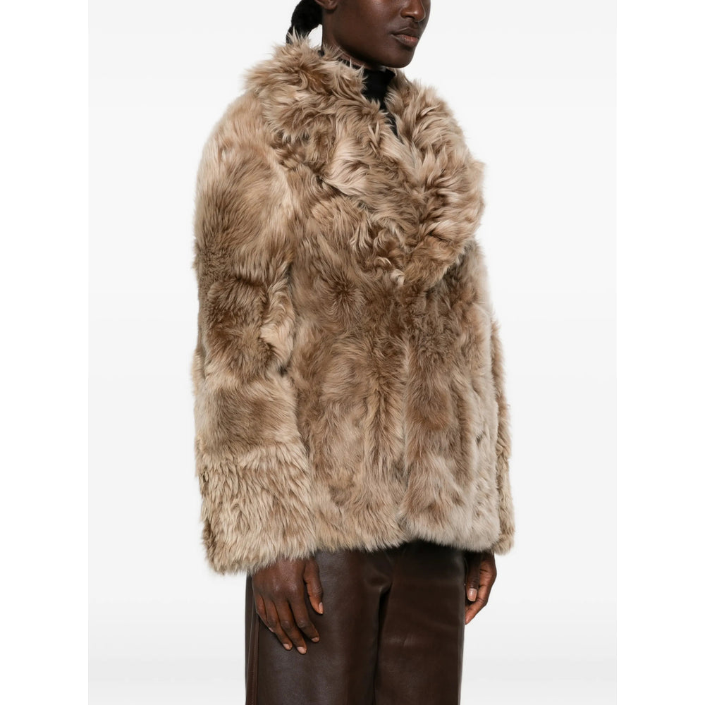 Yves Salomon Neutrals Jackets - Faux Fur & Shearling Jackets Women YVES SALOMON