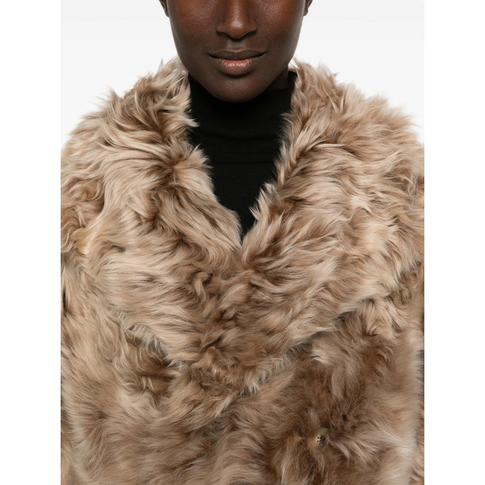 Yves Salomon Neutrals Jackets - Faux Fur & Shearling Jackets Women YVES SALOMON