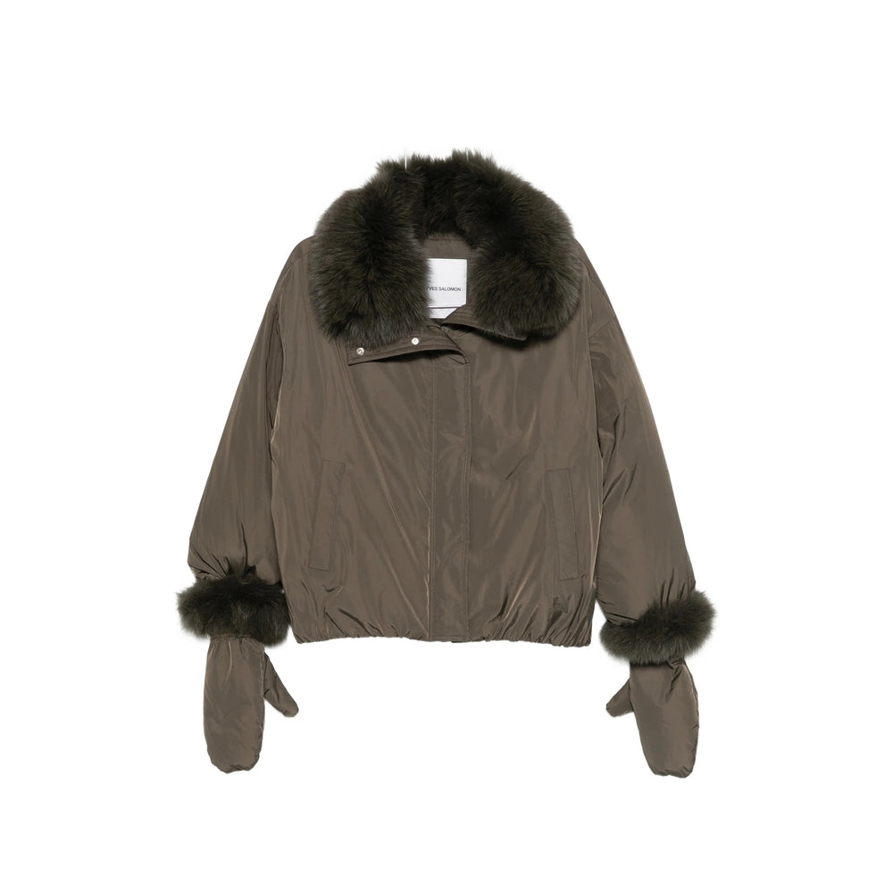 Yves Salomon Brown Jackets Women YVES SALOMON