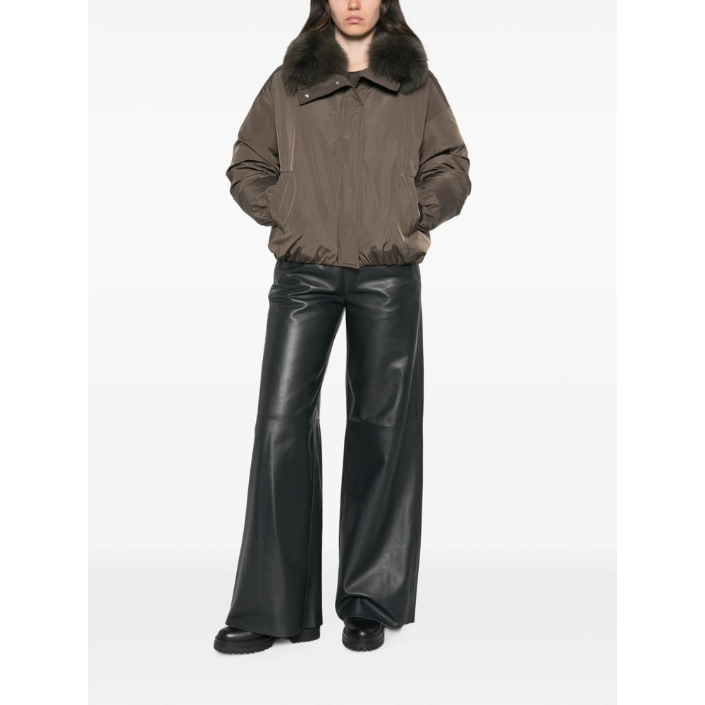 Yves Salomon Brown Jackets Women YVES SALOMON