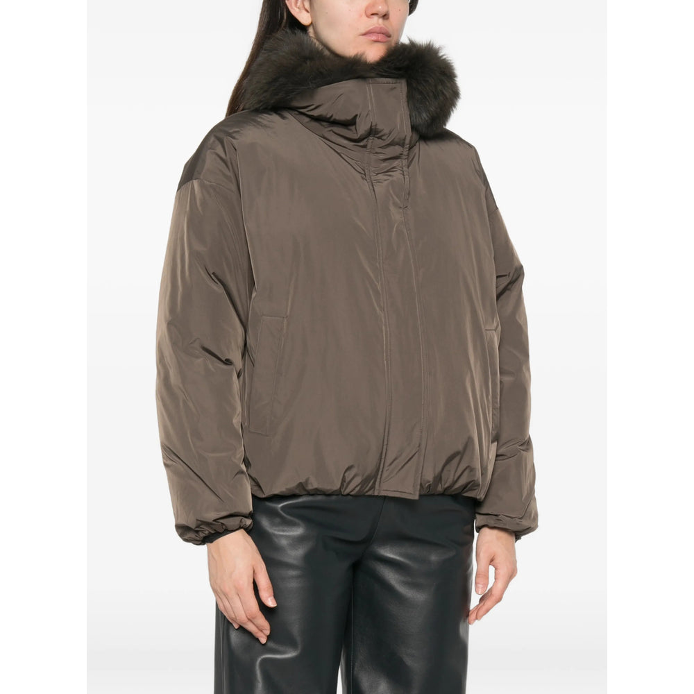 Yves Salomon Brown Jackets Women YVES SALOMON