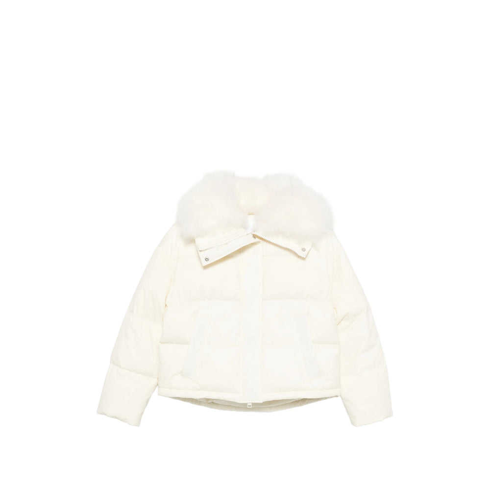 Yves Salomon Neutrals Jackets - Puffer Jackets Women YVES SALOMON