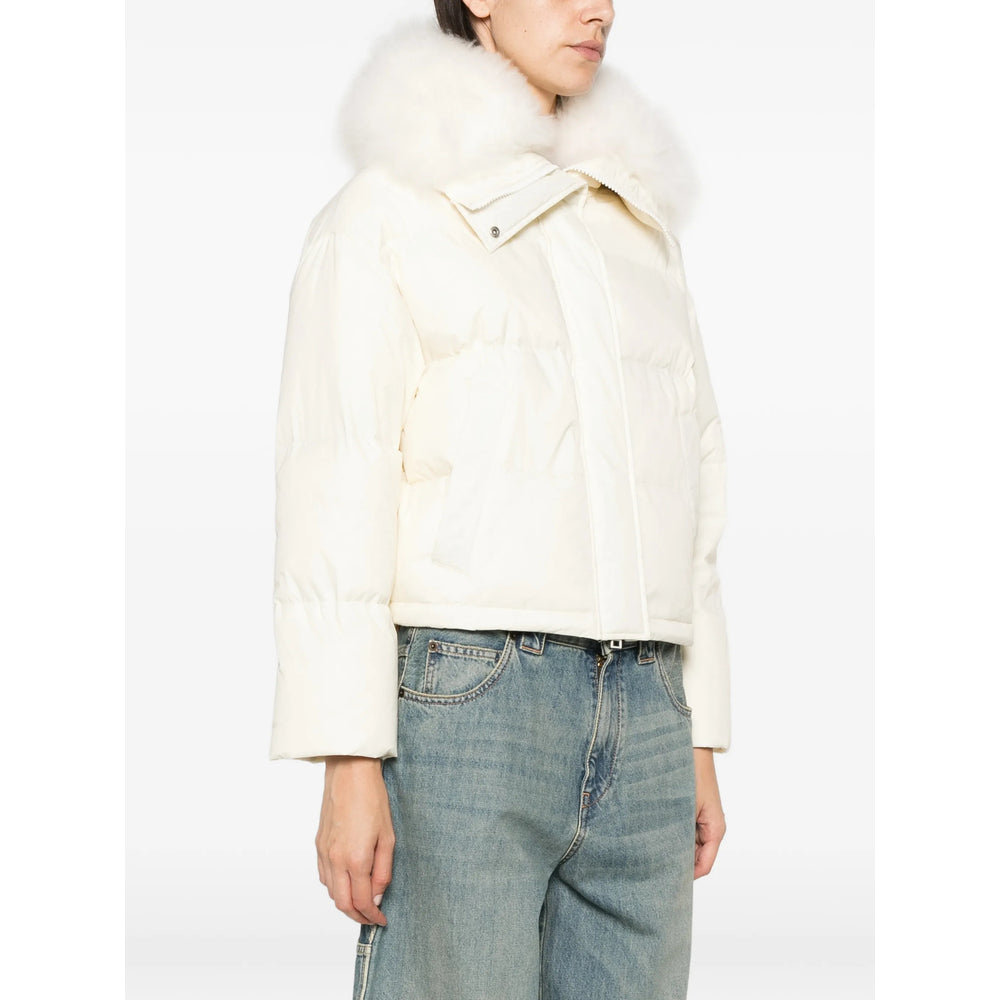 Yves Salomon Neutrals Jackets - Puffer Jackets Women YVES SALOMON