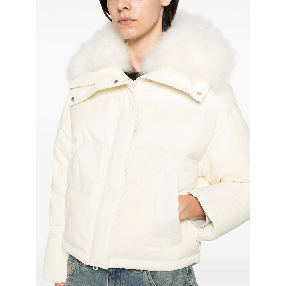 Yves Salomon Neutrals Jackets - Puffer Jackets Women YVES SALOMON