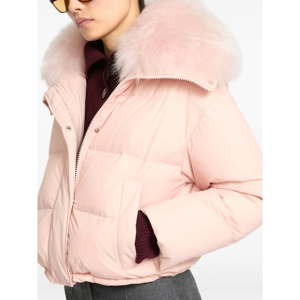 Yves Salomon Pink Jackets - Puffer Jackets Women YVES SALOMON