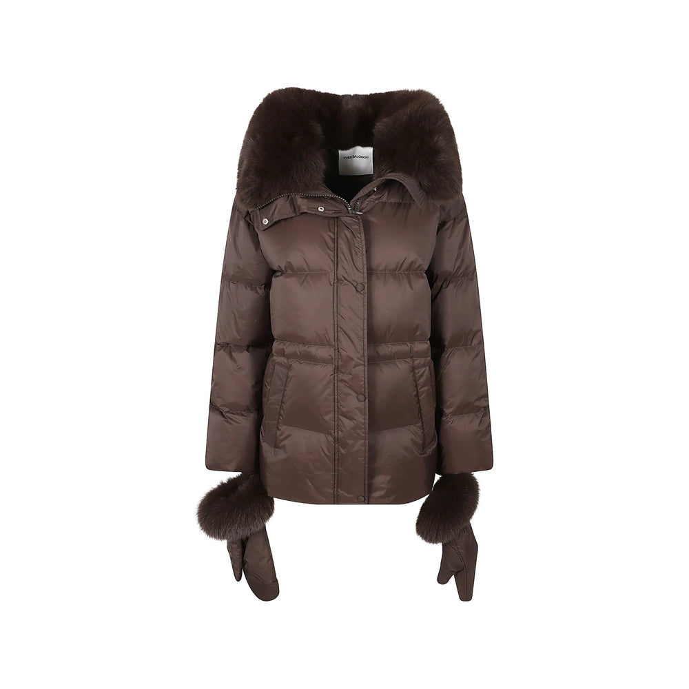 Yves Salomon Brown Jackets Women YVES SALOMON
