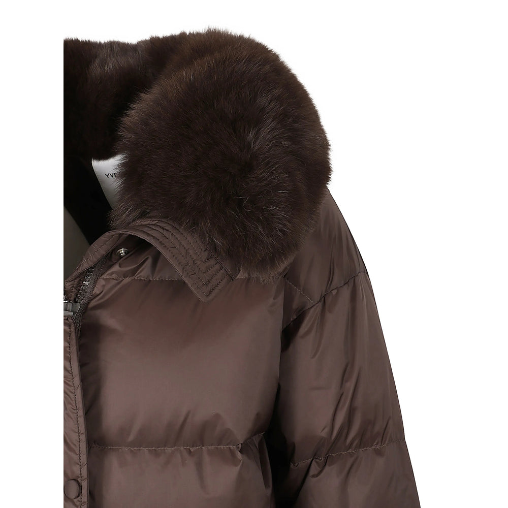 Yves Salomon Brown Jackets Women YVES SALOMON