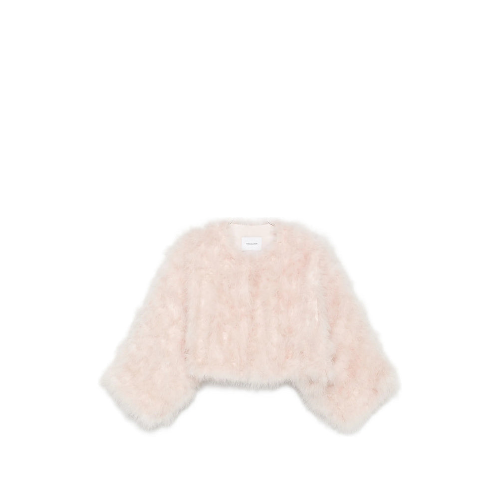 Yves Salomon Pink Jackets - Capes & Ponchos Women YVES SALOMON