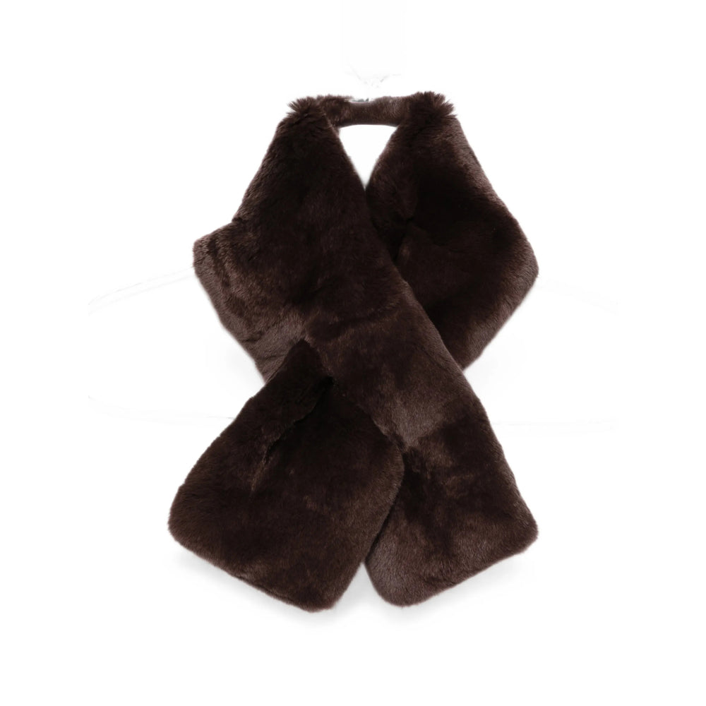 Yves Salomon Brown Scarves Women YVES SALOMON