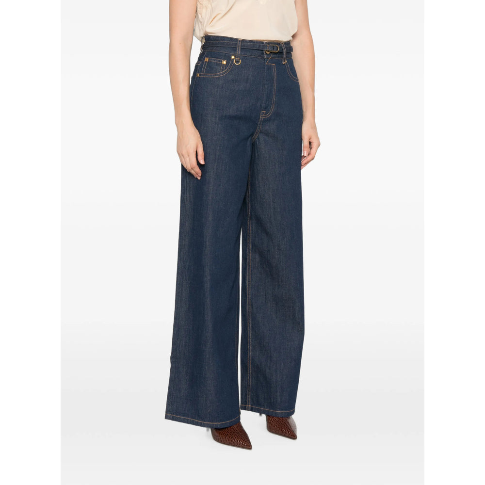 Zimmermann Blue Denim - Wide-Leg Jeans Women ZIMMERMANN