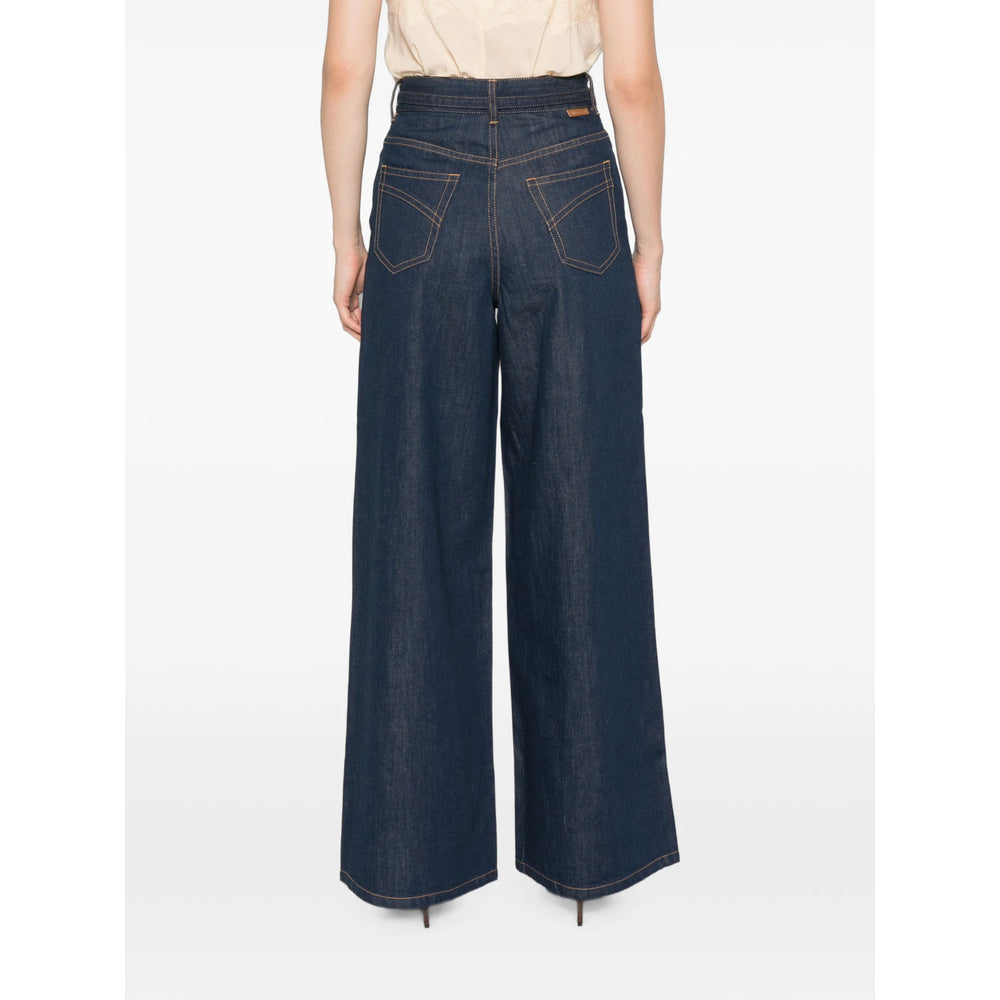 Zimmermann Blue Denim - Wide-Leg Jeans Women ZIMMERMANN
