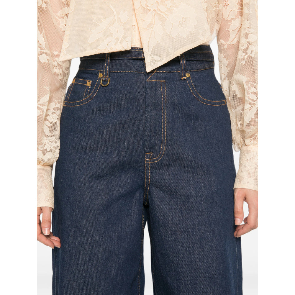 Zimmermann Blue Denim - Wide-Leg Jeans Women ZIMMERMANN