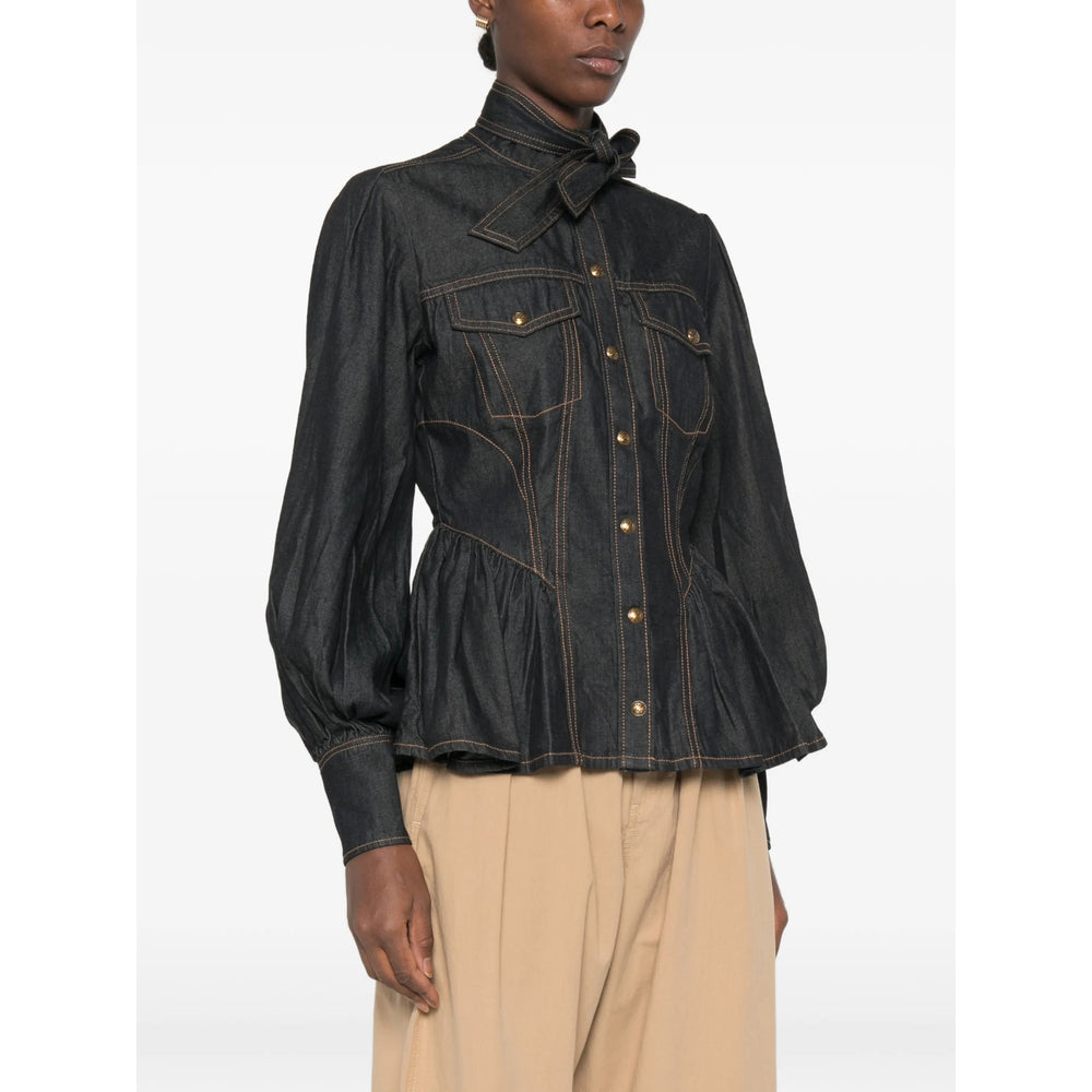 Zimmermann Blue Tops - Shirts Women ZIMMERMANN
