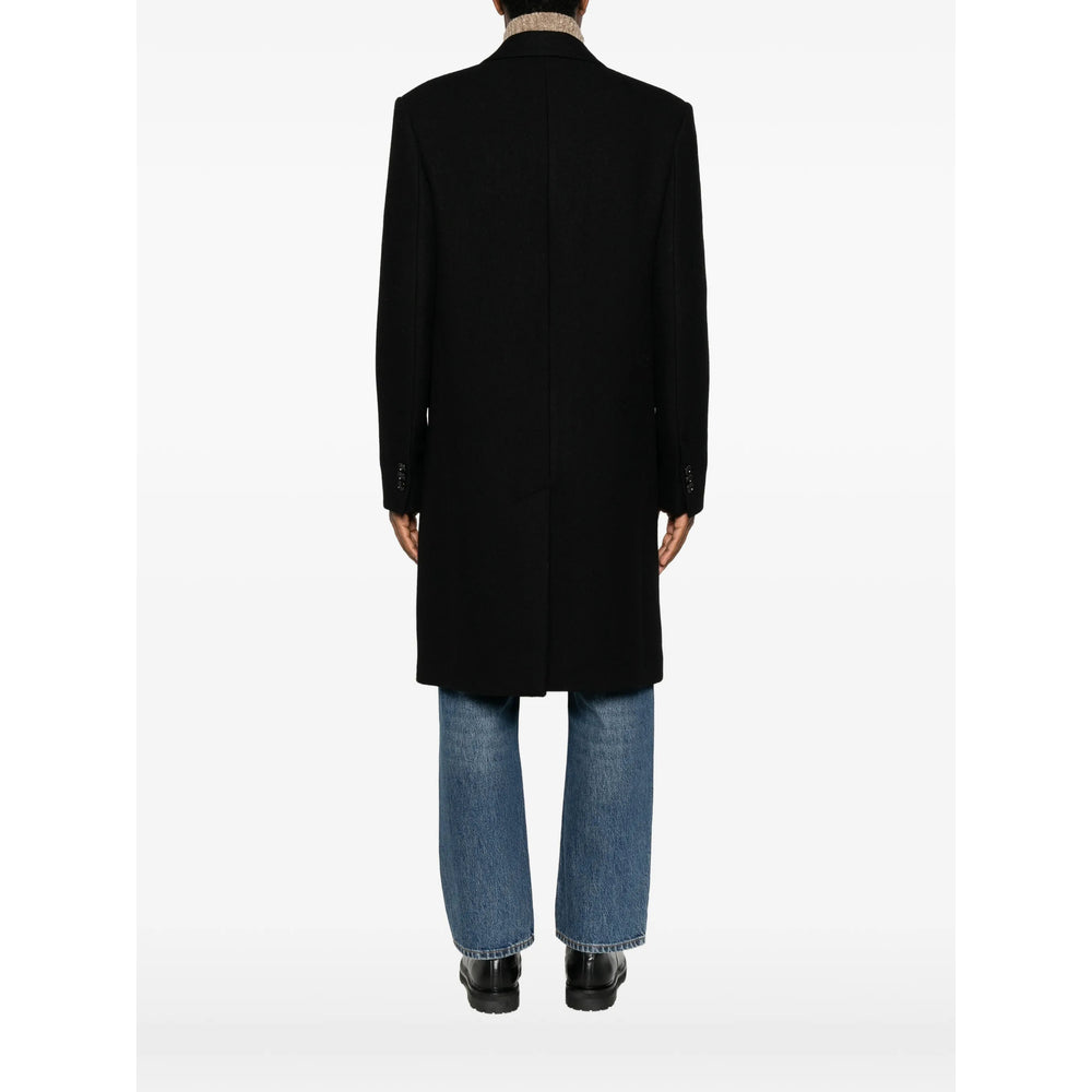 Ami Paris Black Coats - Double Breasted Coats Men AMI PARIS